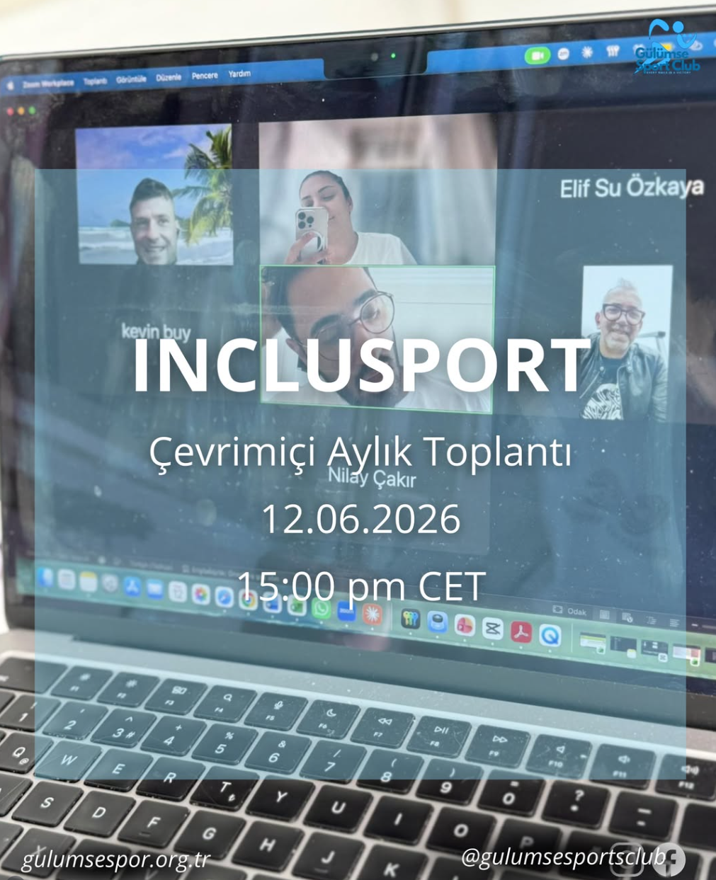 INCLUSPORT projesi kapsamında çevrim içi toplantı gerçekleştirildi.